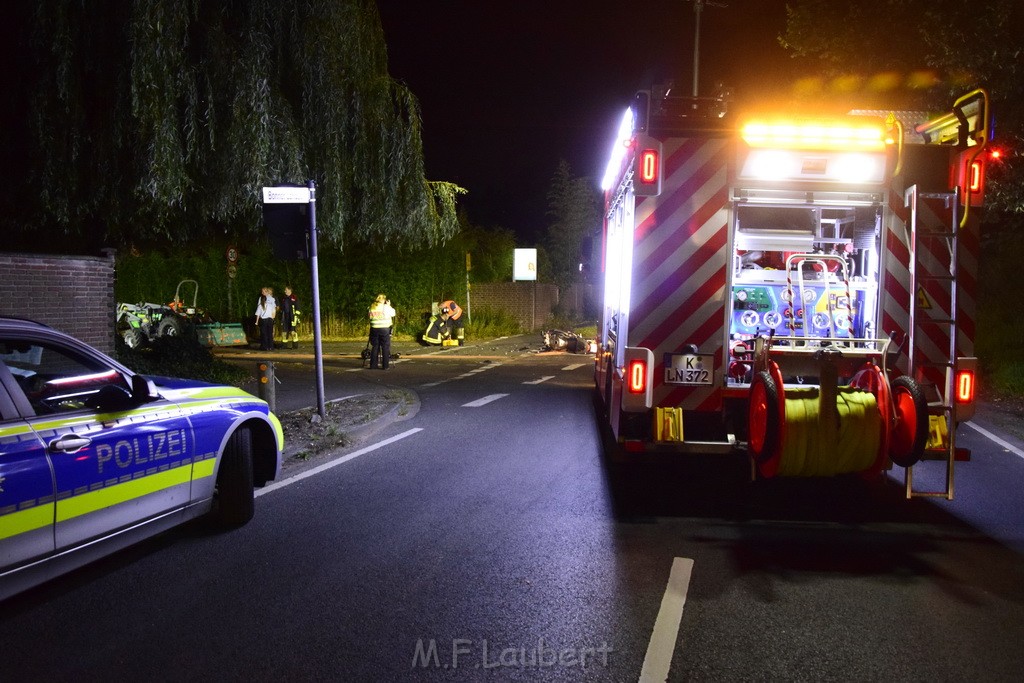 VU Krad Klein Traktor Koeln Hahnwald Bonner Landstr Unter den Birken P087.JPG - Miklos Laubert